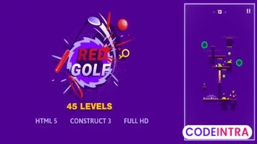Red Golf - HTML5 Game (Construct3)