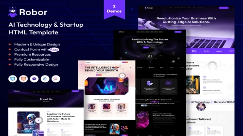 Robor – AI & Automation Integration HTML Template