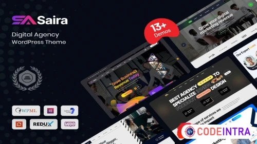 Saira - Digital Agency WordPress Theme Download
