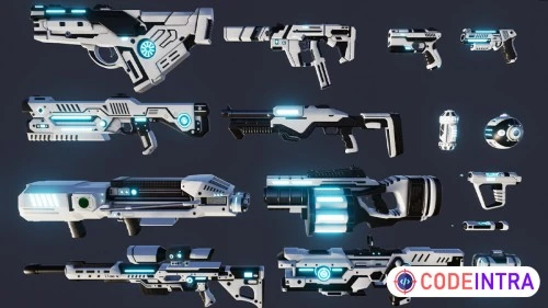 Sci-Fi Battle Weapons | 3D Weapons | Unity Assets
