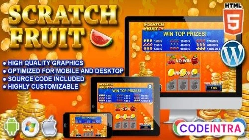 Scratch Fruit - HTML5 Casino Game