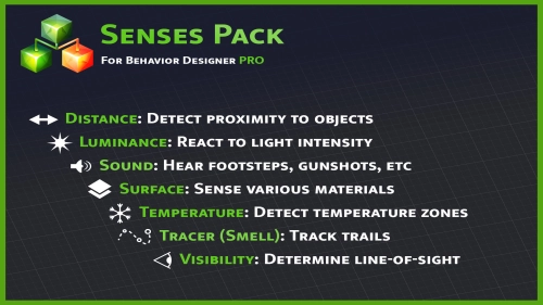 Senses Pack for Behavior Designer Pro | Behavior AI | Unity Assets
