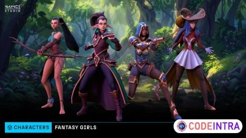 Stylized Fantasy Girls NPC Pack #3 | 3D Humanoids | Unity Asset Store
