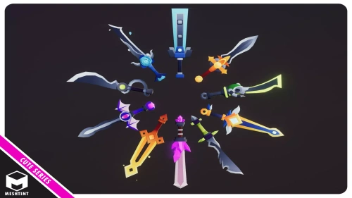 Swords Pack Cute Series | 3D Weapons | Unity Assets