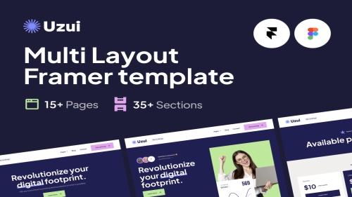 Uzui Framer Template - Coded Templates